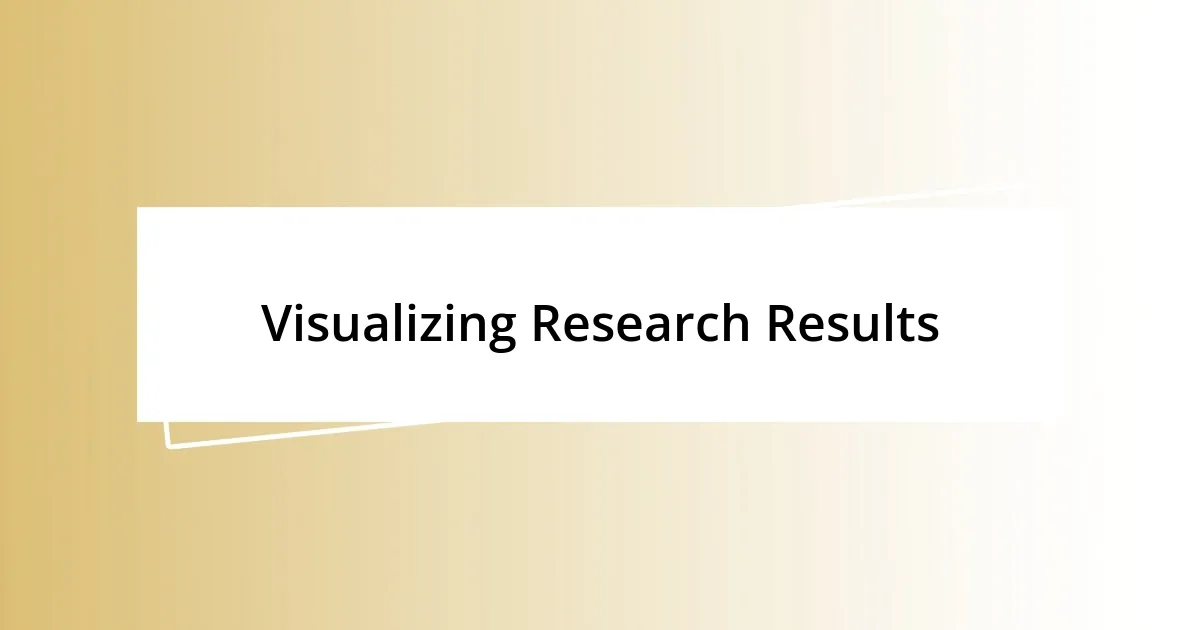 Visualizing Research Results